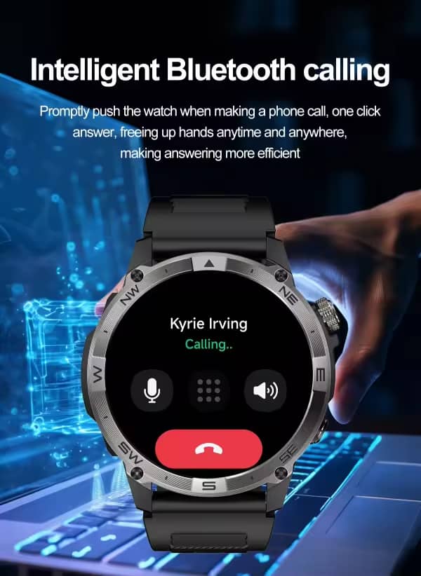 SENBONO HK08 Smartwatch – Montre Connectée Premium Homme